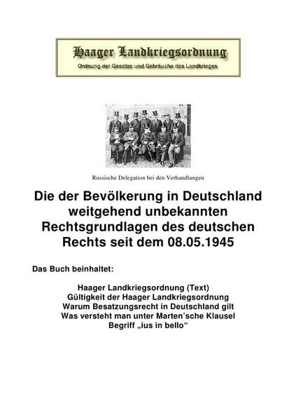 Produktbild: Die Haager Landkriegsordnung