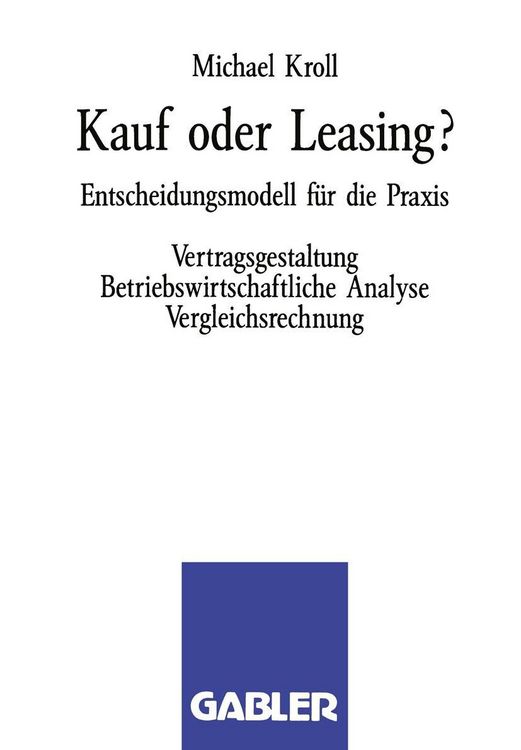 Produktbild: Kauf oder Leasing?