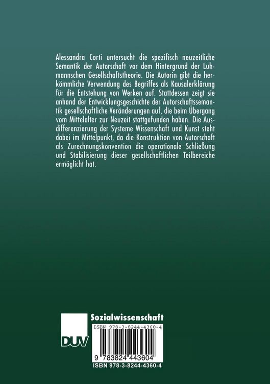 Produktbild: Die gesellschaftIiche Konstruktion von Autorschaft