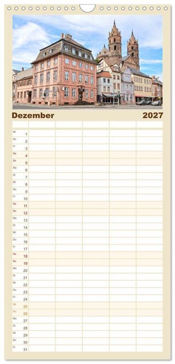 Produktbild: Familienplaner 2027 - Worms - historisch und sagenhaft mit 5 Spalten (Wandkalender, 21 x 45 cm) CALVENDO