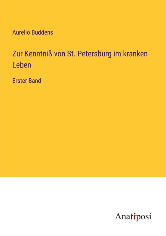 Produktbild: Zur Kenntni&szlig; von St. Petersburg im kranken Leben