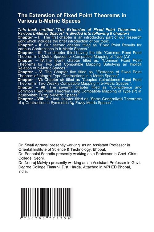 Produktbild: The Extension of Fixed Point Theorems in Various b-Metric Spaces
