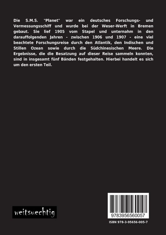 Produktbild: Forschungsreise S.M.S. "Planet" 1906-1907