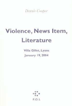Produktbild: Violence, faits divers, litt&eacute;rature