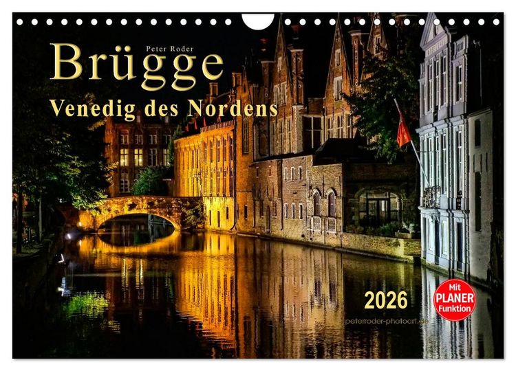 Produktbild: Br&uuml;gge - Venedig des Nordens (Wandkalender 2026 DIN A4 quer), CALVENDO Monatskalender