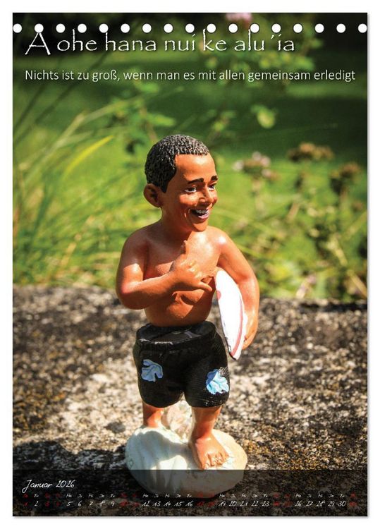 Produktbild: Hula Dancer - Hawaiianische Weisheiten (Tischkalender 2026 DIN A5 hoch), CALVENDO Monatskalender