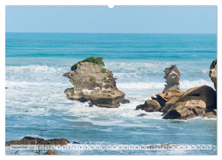 Produktbild: Neuseeland - Wandelnde Landschaften (Wandkalender 2026 DIN A2 quer), CALVENDO Monatskalender