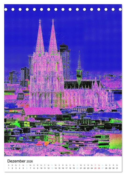 Produktbild: K&ouml;ln "in Hochform" (Tischkalender 2026 DIN A5 hoch), CALVENDO Monatskalender