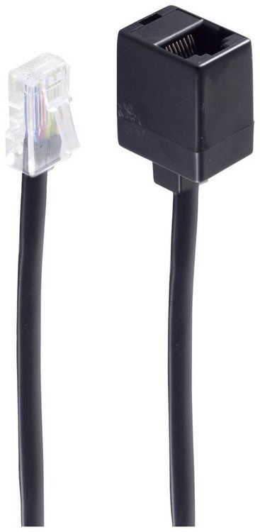 Produktbild: Shiverpeaks Western Verl&auml;ngerungskabel [1x RJ45-Stecker 8p8c - 1x RJ45-Buchse 8p8c] 6 m Schwarz