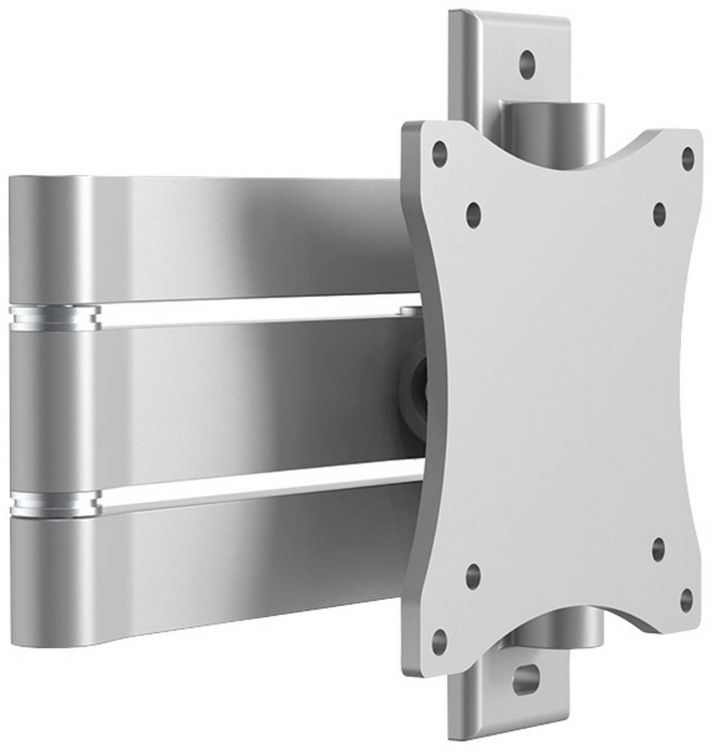Produktbild: Neomounts FPMA-W830 Monitor-Wandhalterung 1 Display(s) 25,4 cm (10") - 68,6 cm (27") Silber Neigbar, Schwenkbar, Ausziehbar