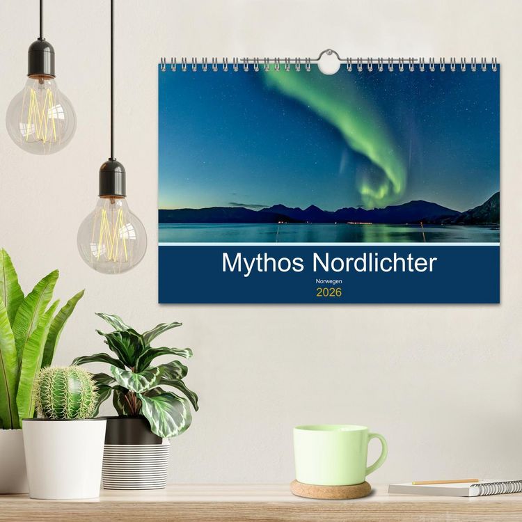 Produktbild: Norwegen - Mythos Nordlichter (Wandkalender 2026 DIN A4 quer), CALVENDO Monatskalender