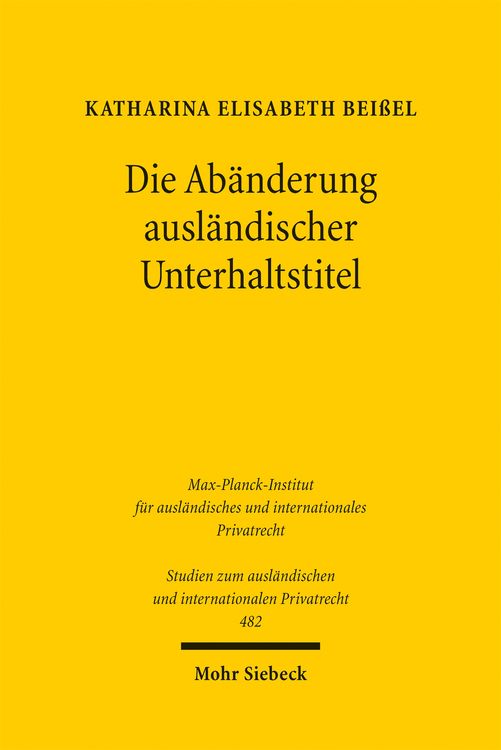 Produktbild: Bei&szlig;el, K: Ab&auml;nderung ausl&auml;ndischer Unterhaltstitel