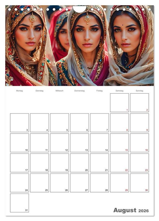 Produktbild: Frauen des Sultans (Wandkalender 2026 DIN A4 hoch), CALVENDO Monatskalender