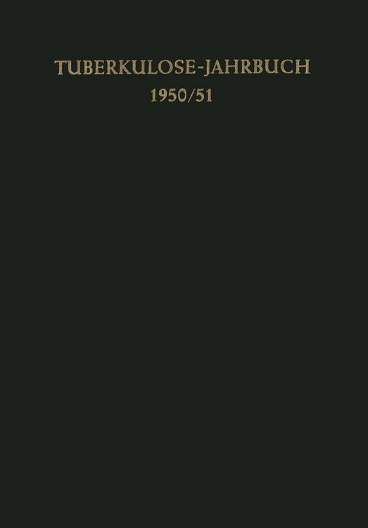 Produktbild: Tuberkulose-Jahrbuch 1950/51