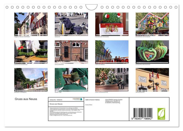 Produktbild: Gruss aus Neuss (Wandkalender 2026 DIN A4 quer), CALVENDO Monatskalender