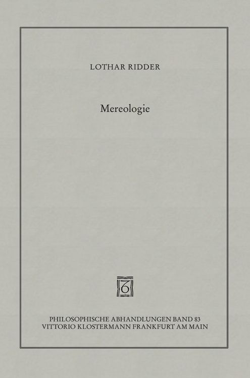Produktbild: Mereologie