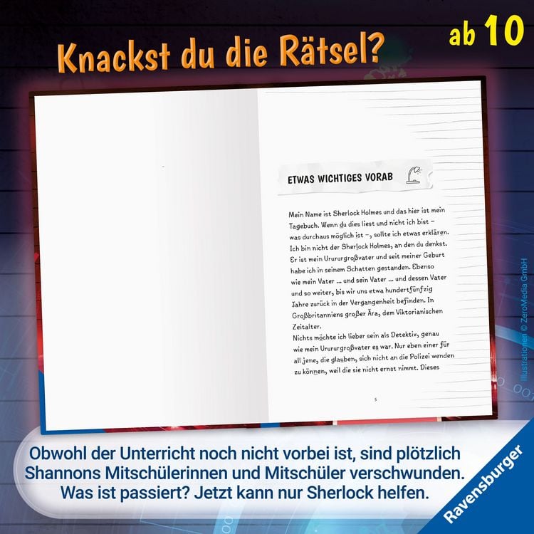 Produktbild: Sherlock & You, Band 2 - Das R&auml;tsel um die verlassene Schule