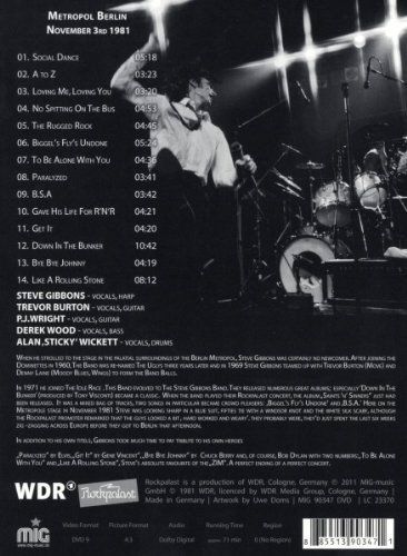 Produktbild: Steve Gibbons Band - Rockpalast: Live at Rockpalast