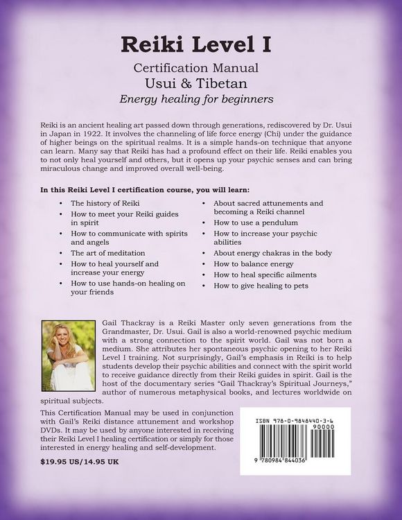 Produktbild: REIKI Usui & Tibetan Level I Certification Manual, Energy Healing for Beginners
