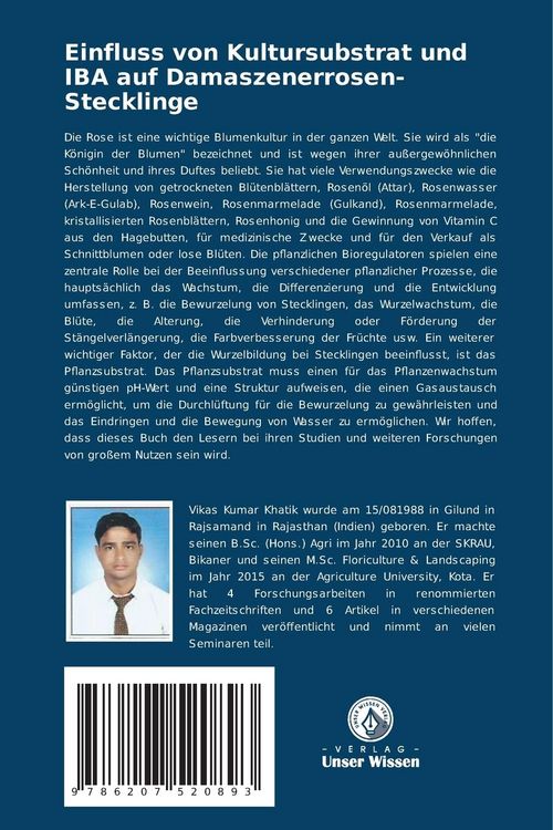 Produktbild: Einfluss von Kultursubstrat und IBA auf Damaszenerrosen-Stecklinge