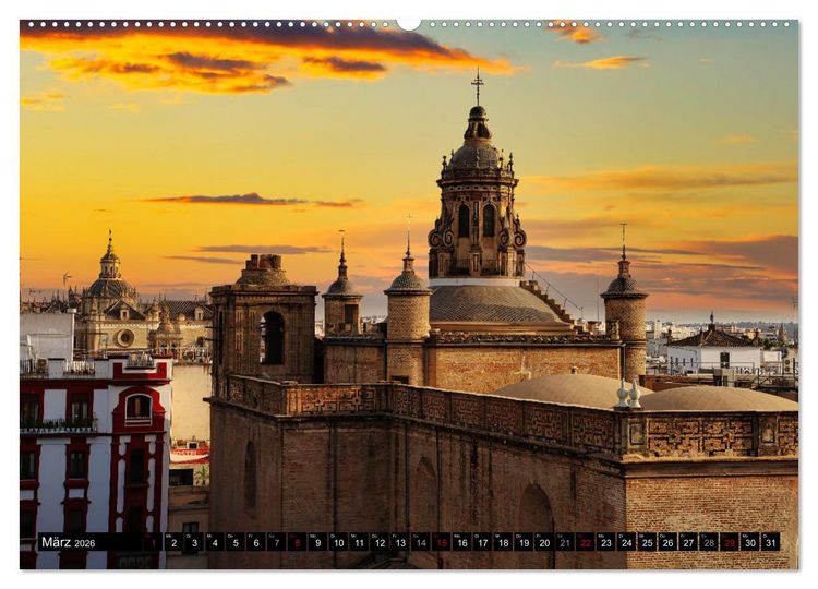 Produktbild: Sevilla - Traumziel in Andalusien (hochwertiger Premium Wandkalender 2026 DIN A2 quer), Kunstdruck in Hochglanz