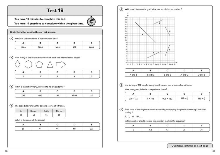 Produktbild: 11+ Maths Quick Practice Tests Age 10-11 (Year 6) Set A