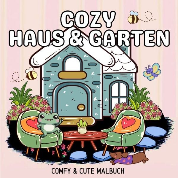 Produktbild: Cozy Malb&uuml;cher / Cozy Malbuch Haus und Garten Cute und Comfy - Malbuch f&uuml;r Erwachsene
