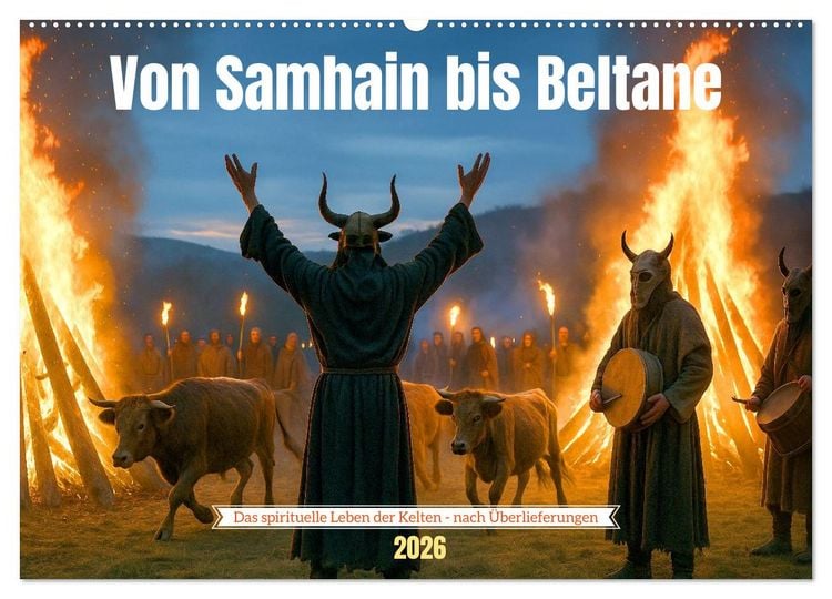 Produktbild: Von Samhain bis Beltane (Wandkalender 2026 DIN A2 quer), CALVENDO Monatskalender