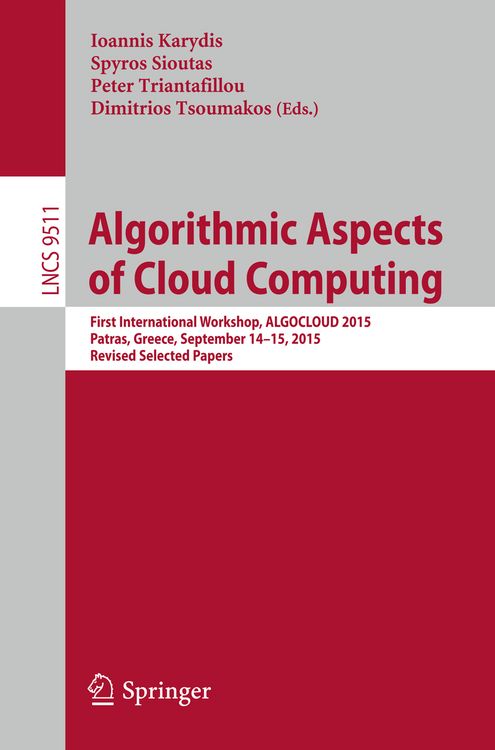Produktbild: Algorithmic Aspects of Cloud Computing