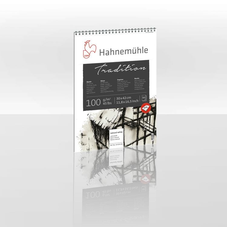 Produktbild: Hahnem&uuml;hle Papier Tradition, 30 x 42 cm, 100 g/m&sup2;