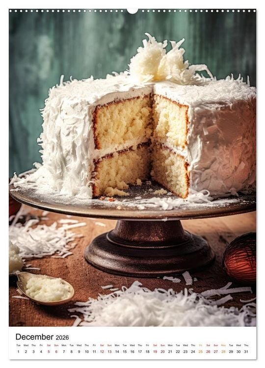 Produktbild: Cake Heaven (Wall Calendar 2026 DIN A2 portrait), CALVENDO 12 Month Wall Calendar
