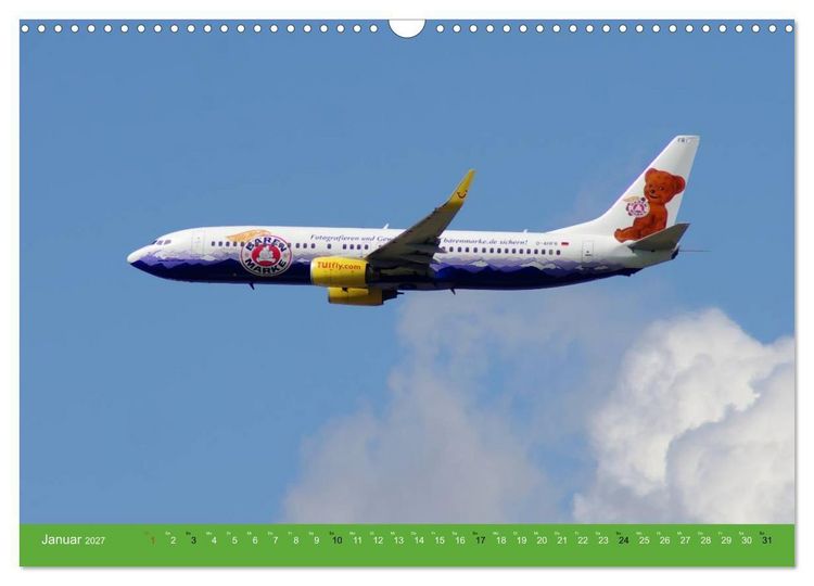 Produktbild: Die sch&ouml;nsten Flugzeug-Bemalungen (Wandkalender 2027 DIN A3 quer), CALVENDO Monatskalender