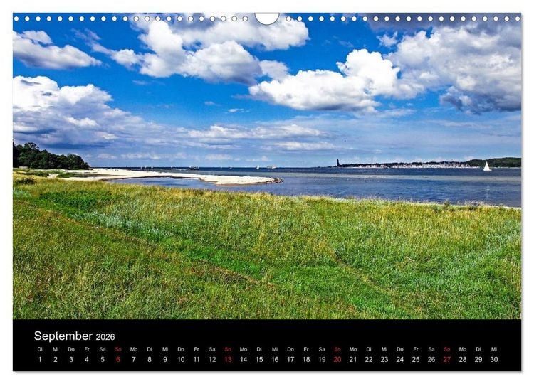 Produktbild: Malerische Kieler F&ouml;rde (Wandkalender 2026 DIN A3 quer), CALVENDO Monatskalender