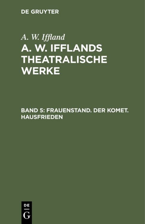Produktbild: Frauenstand. Der Komet. Hausfrieden