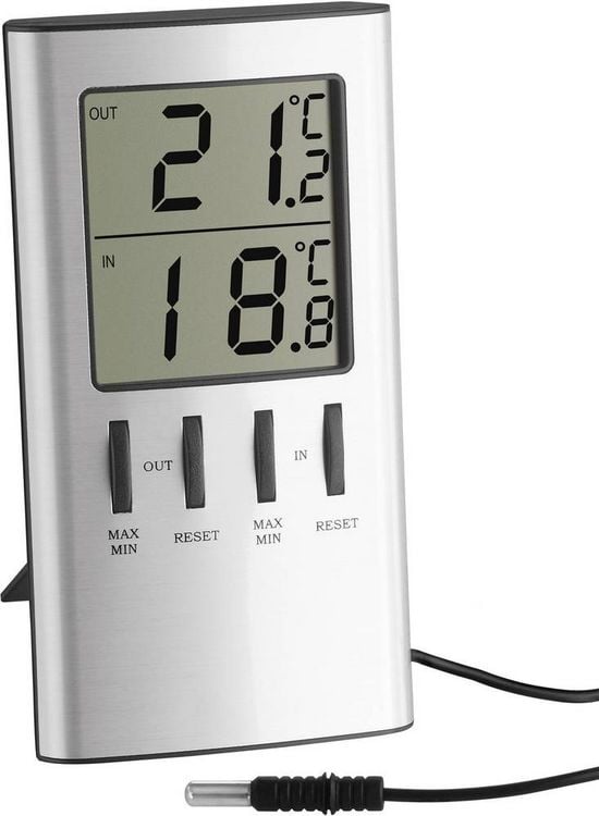 Produktbild: TFA Dostmann 30.1027 Thermometer Silber (metallic) 30.1027