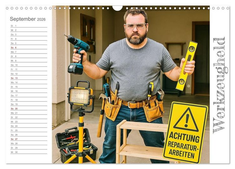 Produktbild: M&auml;nneralarm - Ein Jahr voller herrlicher M&auml;nnlichkeit (Wandkalender 2026 DIN A3 quer), CALVENDO Monatskalender