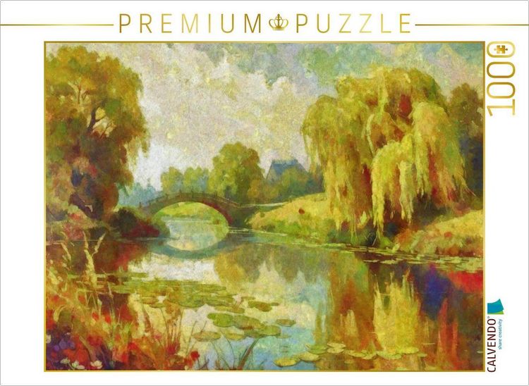 Produktbild: CALVENDO Puzzle Stille und beschauliche Motive waren stets eine beliebte Motivquelle f&uuml;r Claude Monet. | 1000 Teile Lege-Gr&ouml;&szlig;e 64x48cm Foto-Puzzle f&uuml;r gl&uuml;ckliche Stunden