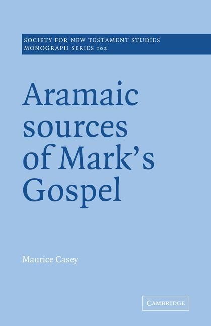 Produktbild: Aramaic Sources of Mark's Gospel