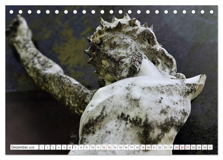 Produktbild: Alte Grabdenkm&auml;ler (Tischkalender 2026 DIN A5 quer), CALVENDO Monatskalender