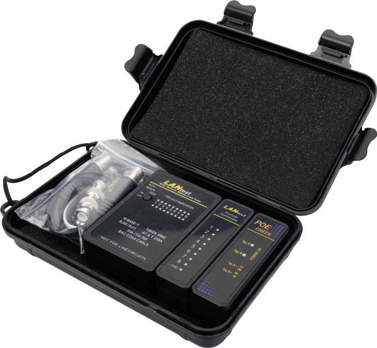Produktbild: Digitus DN-14001-1 Netzwerktester Passend f&uuml;r (Netzwerk-Spezifikationen (CAT)): CAT 3, CAT 5, CAT 6, CAT 7a
