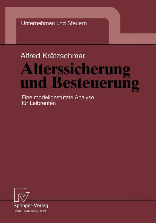 Produktbild: Alterssicherung und Besteuerung
