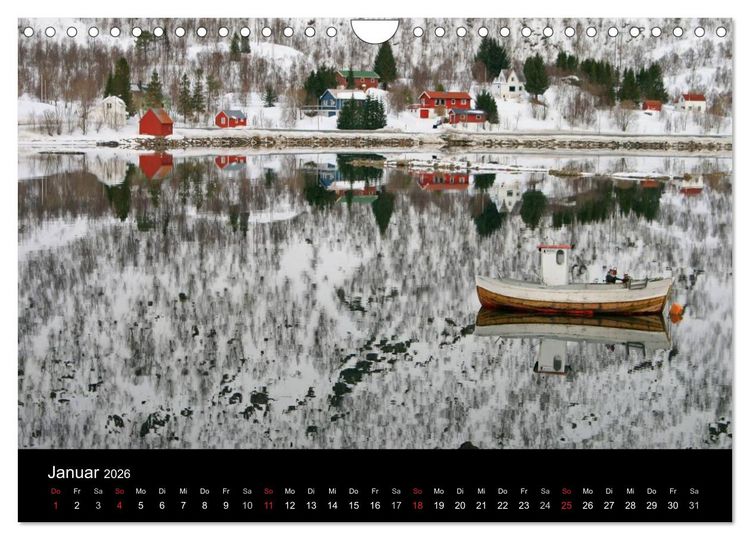 Produktbild: Norwegen 2026 (Wandkalender 2026 DIN A4 quer), CALVENDO Monatskalender