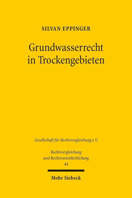 Produktbild: Grundwasserrecht in Trockengebieten