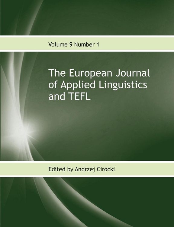 Produktbild: The European Journal of Applied Linguistics and TEFL Volume 9 Number 1