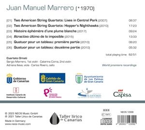 Produktbild: Juan Manuel Marrero: String Quartets