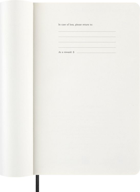 Produktbild: Moleskine 12 Monate Wochen Notizkalender 2027, Large/A5, 1 Wo = 2 Seiten, linierte Seiten, Weicher Einband, Schwarz