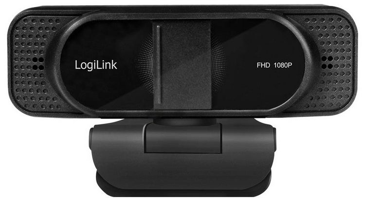 Produktbild: LogiLink UA0381 Full HD-Webcam Klemm-Halterung, Mikrofon