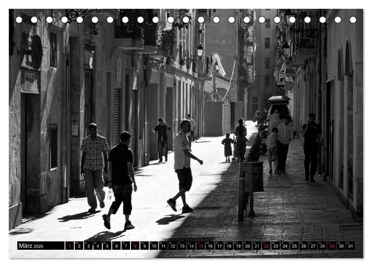 Produktbild: Streetlife Barcelona (Tischkalender 2026 DIN A5 quer), CALVENDO Monatskalender