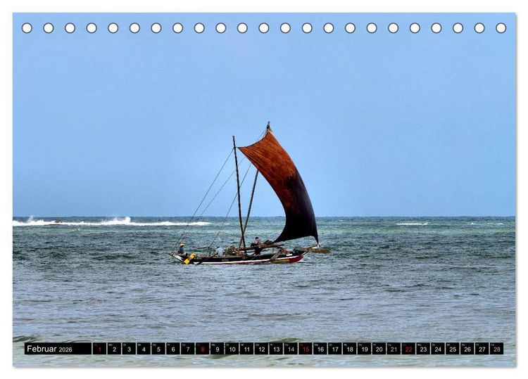 Produktbild: Sri Lanka - Highlights (Tischkalender 2026 DIN A5 quer), CALVENDO Monatskalender