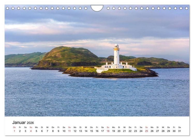 Produktbild: Schottlands Leuchtt&uuml;rme (Wandkalender 2026 DIN A4 quer), CALVENDO Monatskalender